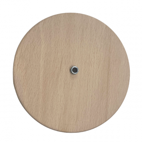 Accessoire pour abat-jour - Socle en bois "Capri" - Hêtre des Vosges - diamètre de 12 cm