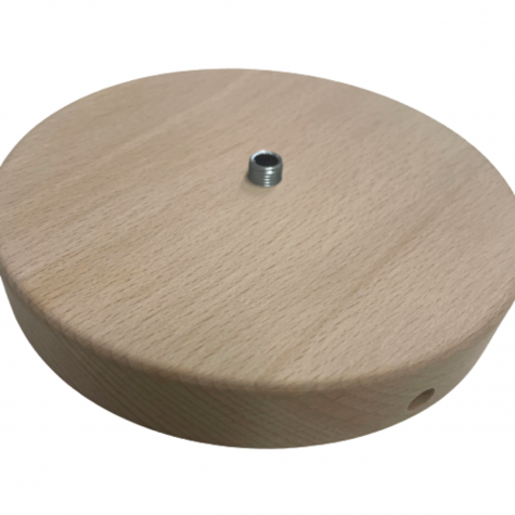 Accessoire pour abat-jour - Socle en bois "Salina" - Hêtre des Vosges - diamètre de 25 cm