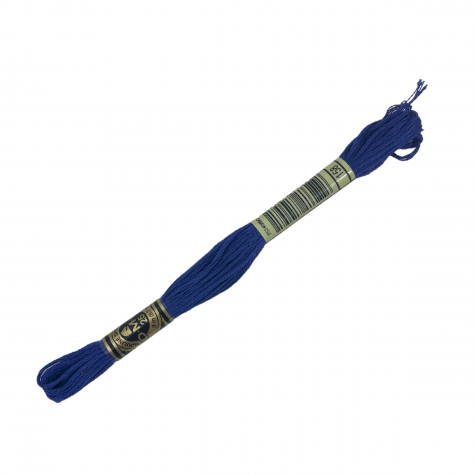 Broderie  - Echevette de fil mouliné à broder- 8 M - DMC - Bleu marine