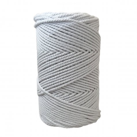 Habillage  - fil de coton Macramé - 2 mm - Blanc / 100 M -