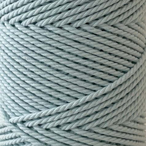 Habillage  - fil de coton Macramé - 2 mm - bleu celeste / 100 M