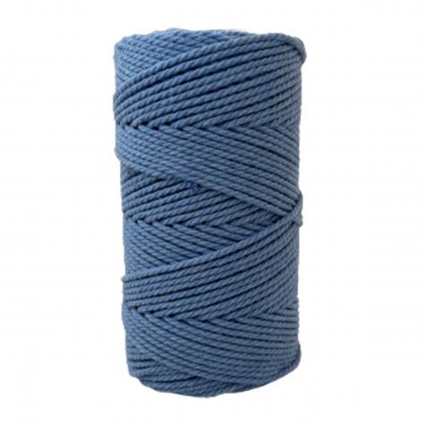 Habillage  - fil de coton Macramé - 2 mm - Bleuet / 100 M -