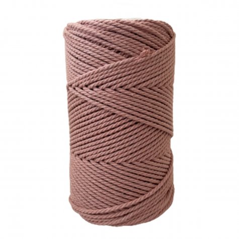 Habillage  - fil de coton Macramé - 2 mm - Blush / 100 M -