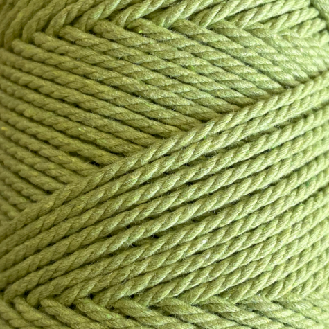 Habillage  - fil de coton Macramé - 2 mm - Vert menthe / 100 M