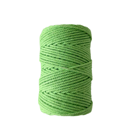 Habillage  - fil de coton Macramé - 2 mm - Vert pomme - 70 M
