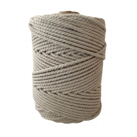 Habillage  - fil de coton Macramé - 3 mm - Couleur lin / 100 M