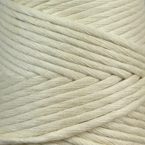 Habillage  - fil de coton Peigné XL - 3 mm - Vanille / 75 M