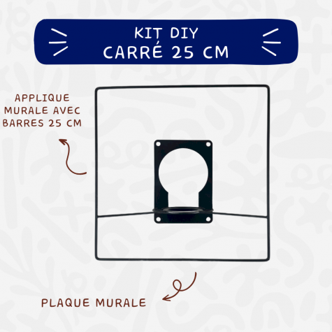 Kit Applique murale - DIY - Carré 25