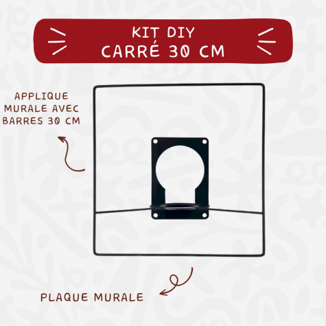 Kit Applique murale - DIY - Carré 30