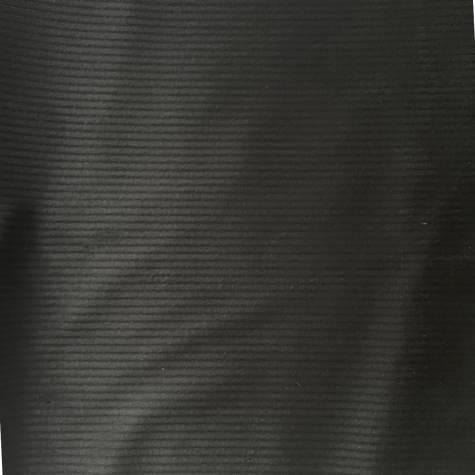 Mercerie - Tissu coupon 30 x 100 cm - velours côtelé - Noir
