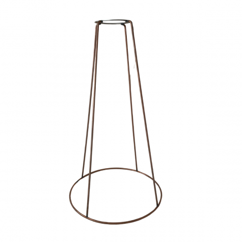 Pied de lampe conique - base cercle - Hauteur 30 cm
