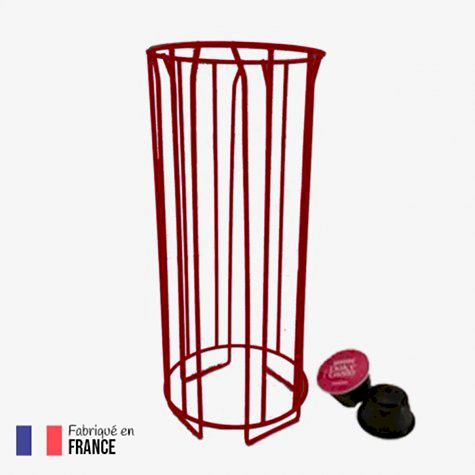 Porte capsule - Support pour dosettes DOLCE GUSTO (20 capsules) - Rouge