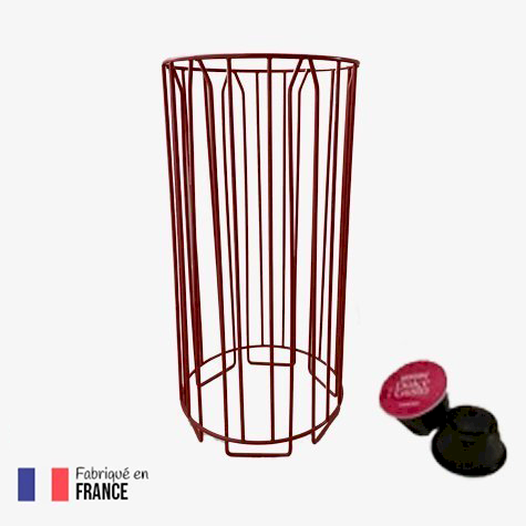Porte capsule - Support pour dosettes DOLCE GUSTO (36 capsules) - Rouge
